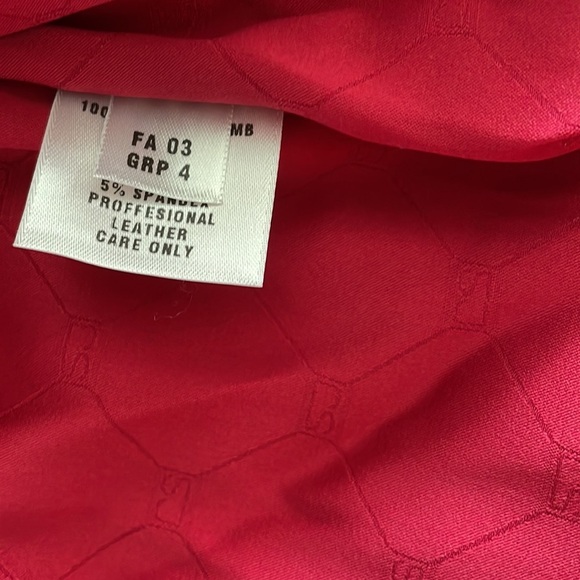 St. John Collection by Marie Gray Leather and Silk Blazer Jacket - Picture 8 of 16